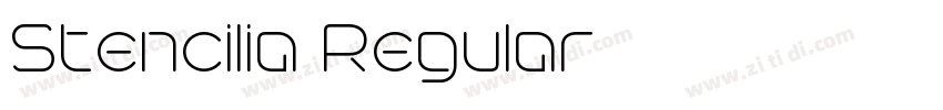 Stencilia Regular字体转换